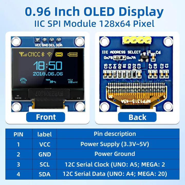 0.96%20Inch%20OLED%20Display%20Module,%20128x64%20Pixel%20I2C%20SSD1306%20Luminous%20OLED%20Screen%20Board%20Compatible%20with%20Arduino%20Raspberry%20Pi%20ESP32%20-%20Image%207