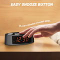 AM/FM Alarm Clock Radio with Dual Alarm Sleep Timer & Snooze Functions Orange LED Display 4-Level Dimming Option iTOMA CKS3301U. 