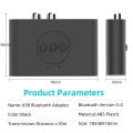 B21 NFC Bluetooth Music Receiver Car Hands Free Support USB Flash Drive Playback Dual Output One Tow Two Audio Receiver 3.5 AUX.