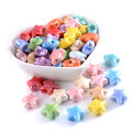 10pcs 13.5mm Mix Color Star Beads Ceramic Beads For Making Jewelry Bracelet Necklace Charms DIY Keychain Supplies. 