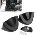 Front Chin Spoiler Lower Air Dam Fairing Cover Black Motorcycle Parts For Harley Dyna Fat Bob Streetbob Wide Glide FXD 2006-2017. 