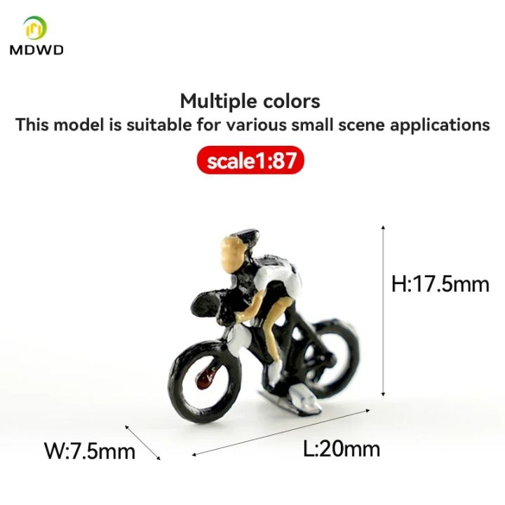 Model%20Railway%20HO%20Scale%201:87%20Cyclist%20Photographer%20Cycling%2015%20Different%20Poses%20Bicycle%20Motorcycle%20-%20Image%202