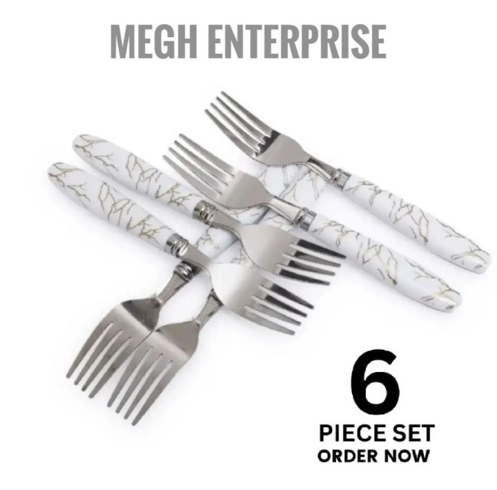 Stainless%20Steel%20Tea%20Spoon%20And%20Fork%20Spoon%20Set%20-%20(Pack%20of%206)%20With%20Ceramic%20Design%20Plastic%20Handel%20(6%20PIECES%20SET)%20-%20Image%203