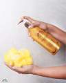 Shello Golden Miracle Body Wash 500ml with Free Loofah. 