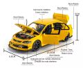 1:32 Mitsubishi Lancer Evolution Ninth Super Racing Metal Alloy Diecast Car Model Outdoor Collection with out stand  . 