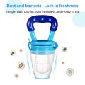 Baby Feeding Spoon Fruit Grinding Pacifier Complementary Bites Silicone Mesh Baby Feeding Tableware.