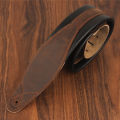 Gearlly Guitar Strap For Electric Guitar & Bass Top Layer Leather Widen Foam Padding Adjustable Guitar Belt.