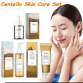 Centella Skin Care Set Centella Serum Face Wash Cleansing Oil Facial Care Set Soothing Refreshing Smooth Glowing Face Essence.