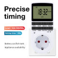 Electronic Timer Socket LCD Digital Timer Switch EU FR US UK AU Plug Timers 7Day 12/24 Hour Programmable Control Timing Outlet.