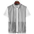 Summer Mesh Quick-Drying Vests Male Breathable Multi-pocket Mountain Climbing Fishing Vest Work Sleeveless Jacket Men Clothing.