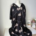 Plus size pajama nightdress for women 40–150kg oversize loose long short sleeve sleepwear cute bear print homewear dress. 