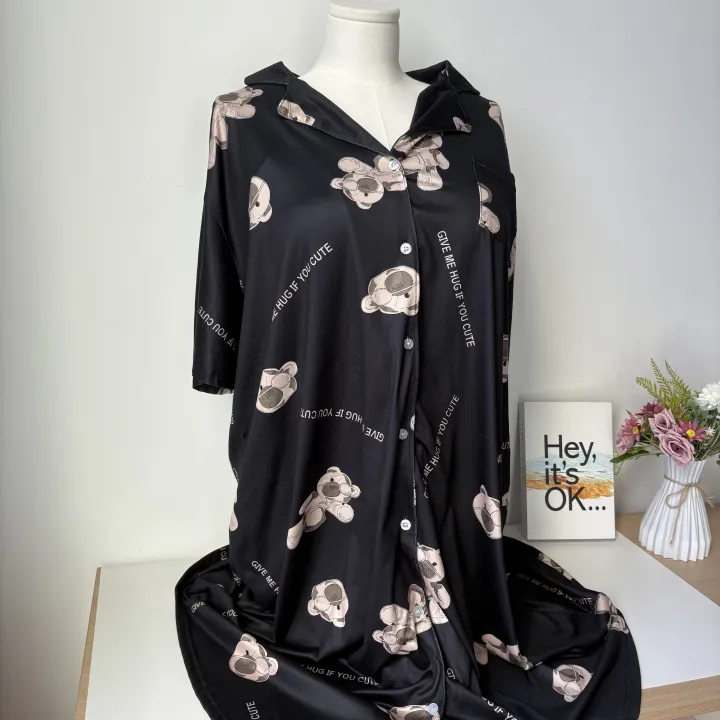 Plus%20size%20pajama%20nightdress%20for%20women%2040%E2%80%93150kg%20oversize%20loose%20long%20short%20sleeve%20sleepwear%20cute%20bear%20print%20homewear%20dress%20-%20Image%205