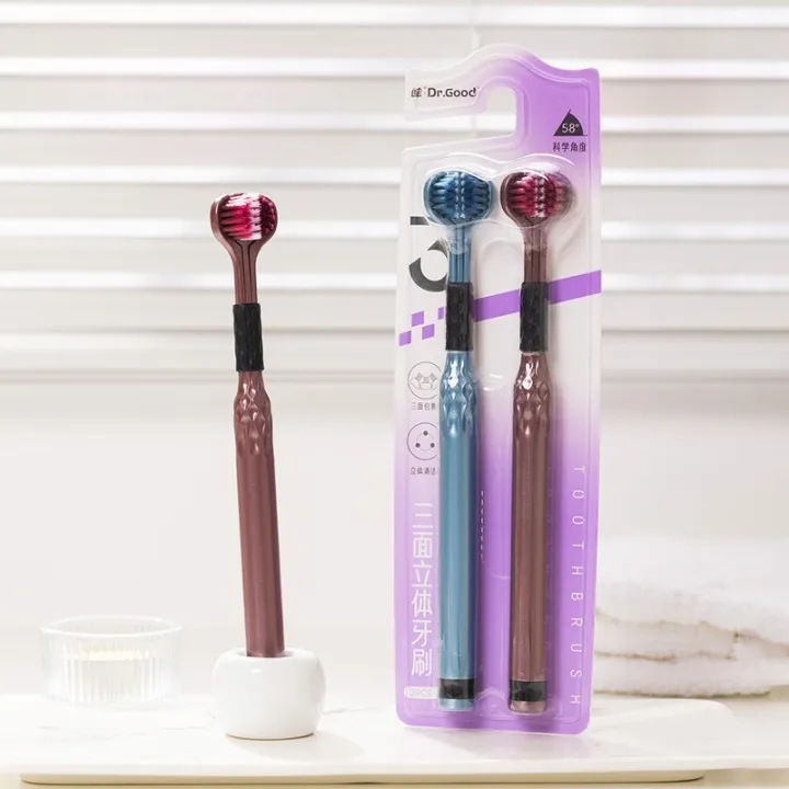 Soft%20Bristle%203D%20Triple%20Head%20Toothbrush%20for%20Adults%20with%20Tongue%20Ser%20Home%20Care%20Manual%20Brush%20-%20Image%205