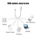 Portable USB Reading Lamp Mini Led Book Light Night Lights Powered By Laptop Notebook Computer Christmas Gift Led Light. 