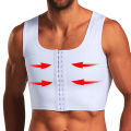 Men's Faja Compression Corset Vest Slimming Undershirt Male Corset Tank Tops Hide Gynecomastia Chest Binder Tank Top. 