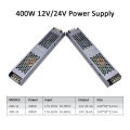 MJJC Power Supply Unit 12V 24V 60W 100W 200W 300W 400W 110V 220V 230V AC to 12 24 Volt DC LED Strip Driver Lighting Transformer. 