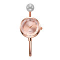 Elegant Pearl Bracelet Strap Women Wristwatch Fashion Diamond Dial Quartz Watch Ladies Clock Reloj Mujer.