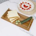 Wooden food serving tray with handle ( 16 inch *8 inch ). 