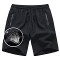 Newest Summer Shorts Men Gym Sport Running Fitness Workout Man Short Pants Breathable Quick-drying Drawstring Men's Shorts Black. 