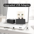 300Mbps USB WiFi Adapter Wireless Network Lan Card 2.4Ghz WiFi6 Receiver Dongle 802.11ax For PC Laptop Win 7 8 10 11 Drive Free. 