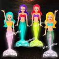 4pcs Mermaid Dive Toys Set Glow in the Dark Lights up Bath & Swimming Pool Outdoor Games for Toddlers Boys Girls Teens & Adults.