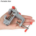 Mini Bench Vise Table Clamp Screw DIY Craft Mold Fixed Repair Tool Plier Jewelry Make Electronics Small Hobby Workbench Portable.