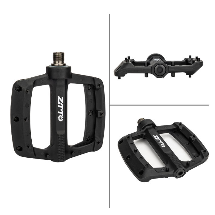 ZTTO%203%20Bearings%20MTB%20Externa%20Big%20Bearing%20Flat%20Pedal%20Steel%20axle%20XC%20AM%20Mountain%20Road%20bike%20Anti-slip%20Nylon%20Plastic%209/16%20Bicycle%20-%20Image%206