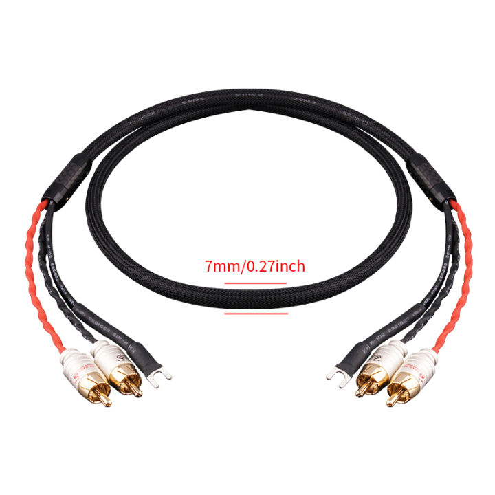 Audio%202RCA%20Cable%20with%20Ground%20Wire%20Black%20tape%20player%20LP%20Vinyl%20Record%20Player%20Amplifier%20Chassis%20Gold%20Plated%20plug%20-%20Image%206