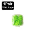 1-10Pairs Box Portable Soft Comfortable Silicone Ear Plugs Sleep Earplugs Noise Reduction Swimming Reusable Earplugs With Rope. 