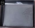 VERSACE BLACK LEATHER SIGNATURE WALLET. 