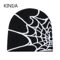 Spider Pattern Knitted Hat Beanies Hat Street Pullover Hat for Men Women Winter Outdoor Riding Sports Hat Elastic Skullies Hat.