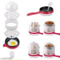 Egg poacher steamed egg boiled multiple fry roast steam magic pot. 