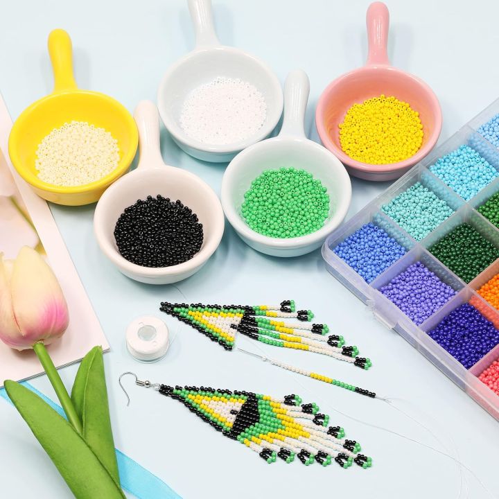 24%20Grid%203mm%20Premium%20Glass%20Rice%20Beads%20Set%205200pcs%20Tiny%20Seed%20Beads%20Box%20Kit%20for%20Bracelet%20Necklaces%20Jewelry%20Making%20DIY%20Craft%20Beading%20-%20Image%204