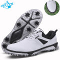LiXingMing Golf Shoes Men X6 White Light Water proof Anti-slip studs Golf Sport Shoes Outdoor Training Golf Coach Sneakers40-47#. 