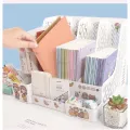 4-compartment book shelf file box folder book holder book storage box file box A4 C158. 