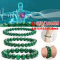 Natural Green Malachite Stone Bracelet 6/8/10mm Handmade Round Beads Bracelets Couple Energy Yoga Bracelet Men Women Jewelry Top.