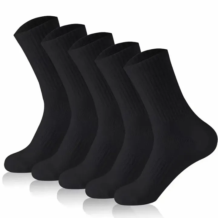 5/10/20%20Pairs%20Neutral%20Solid%20Color%20Round%20Neck%20Socks%20Spring%20Autumn%20Sweat%20Absorbing%20Breathable%20Comfortable%20All-season%20Sports%20Socks%20-%20Image%203