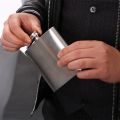 1-10oz Stainless Steel Hip Flask Wine Whisky Pot Bottle For Men Portable Drinker Alcohol Container Pocket Wine Bottle Screw Cap.