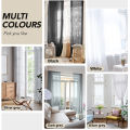 Shading Solid White Sheer Curtains for Living Room Decoration Window Curtains for Kitchen Modern Tulle Voile Organza Curtains. 