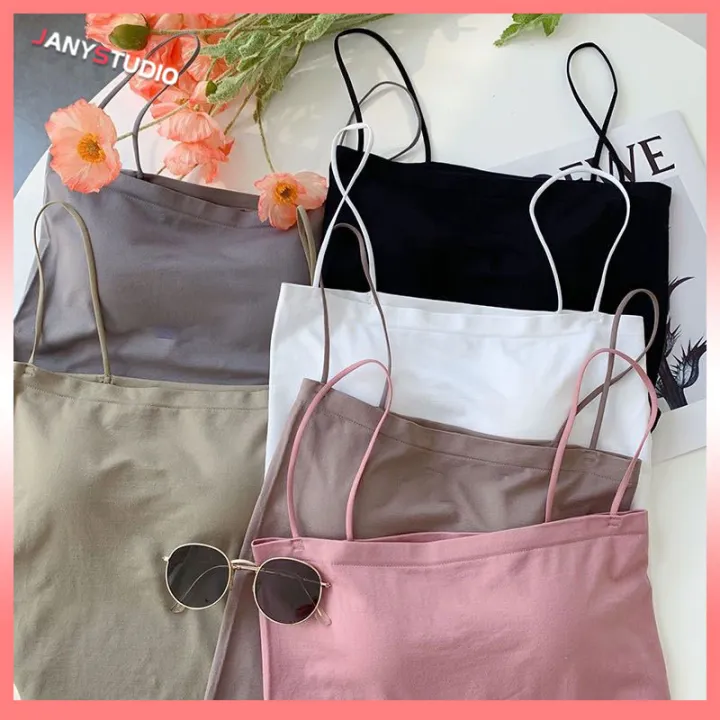 Ready to ship from Thailand singlet tank top lining hollow out irregular sexy vest crop top camis