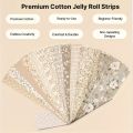 40pcs 100%Cotton jelly roll fabric cotton bag - Quilted jelly roll - DIY sewing supplies Crafts Home Decoration.