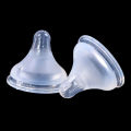 Baby Soft Liquid Silicone Pacifier Nipple Replacement For Wide Mouth Milk Bottle. 