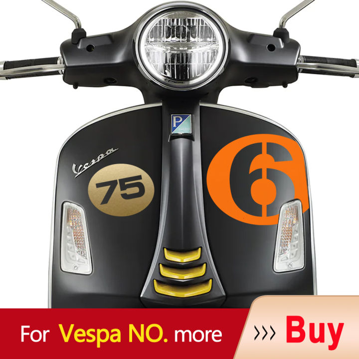 75th anniversary Motorcycle number 1-18 Decal For Piaggio Vespa PRIMAVERA GTS super 300 946 Red GTV Sprint Sei Giorni Picnic