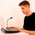 USB Desk Microphone for Computer | 2024 New Version | Professional Desktop Mic with Stand | Compatible with PC, Laptop, Mac, PS4 | Ideal for Recording, Gaming, Streaming, YouTube, Podcasting. 