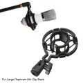 Microphone Stand Universal Professional Condenser Mic Shock Mount Holder Studio Recording Bracket For Large Diaphram Mic Clip. 