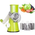 Vegetable Cutter & Slicer Manual Kitchen Cheese Chopper Machine With 3 Sharp Drums Multifunctional Garlic Potato Shredder. 