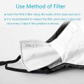 20 PCS PM2.5 Activated Carbon Face Mask Filters for Adults, Replaceable Mouth Respirator Filter for Anti-Fog, Dust-Proof, Air Pollution Germs. 