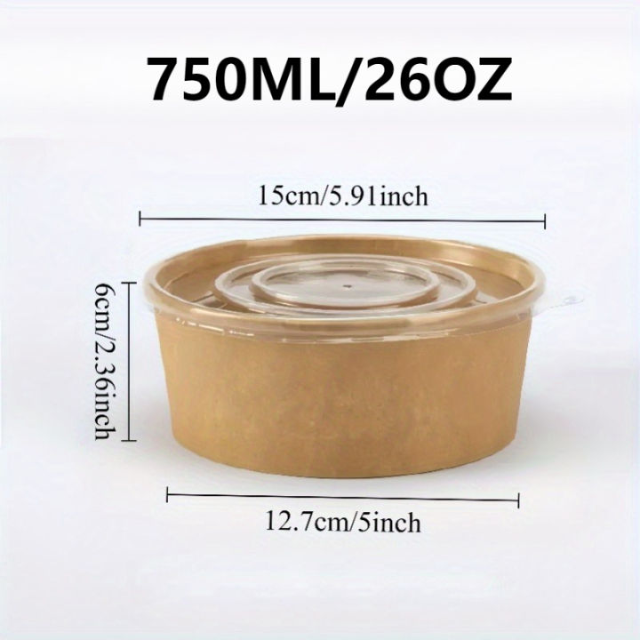15/30PCS%20Kraft%20Paper%20Bowls%20Disposable%20Bowls%20with%20Lid%20Salad%20Vegetable%20Soup%20Kitchen%20Restaurant%20Party%20Snack%20Storage%20Supplies%20-%20Image%207