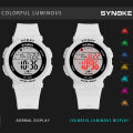 Watch For Women Girls 50M Waterproof SYNOKE Brand Silicone Female Watch Student Digital Watches Clock. 