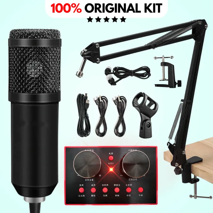 FunBug%20CM900%20Professional%20Studio%20Condenser%20Microphone%20Kit%20with%20V9%20Sound%20Card%20&%20Mic%20Arm%20Stand%20for%20Home%20Studio%20Recording,%20Podcasting,%20Live%20Streaming%20&%20Gaming%20-%20Image%202